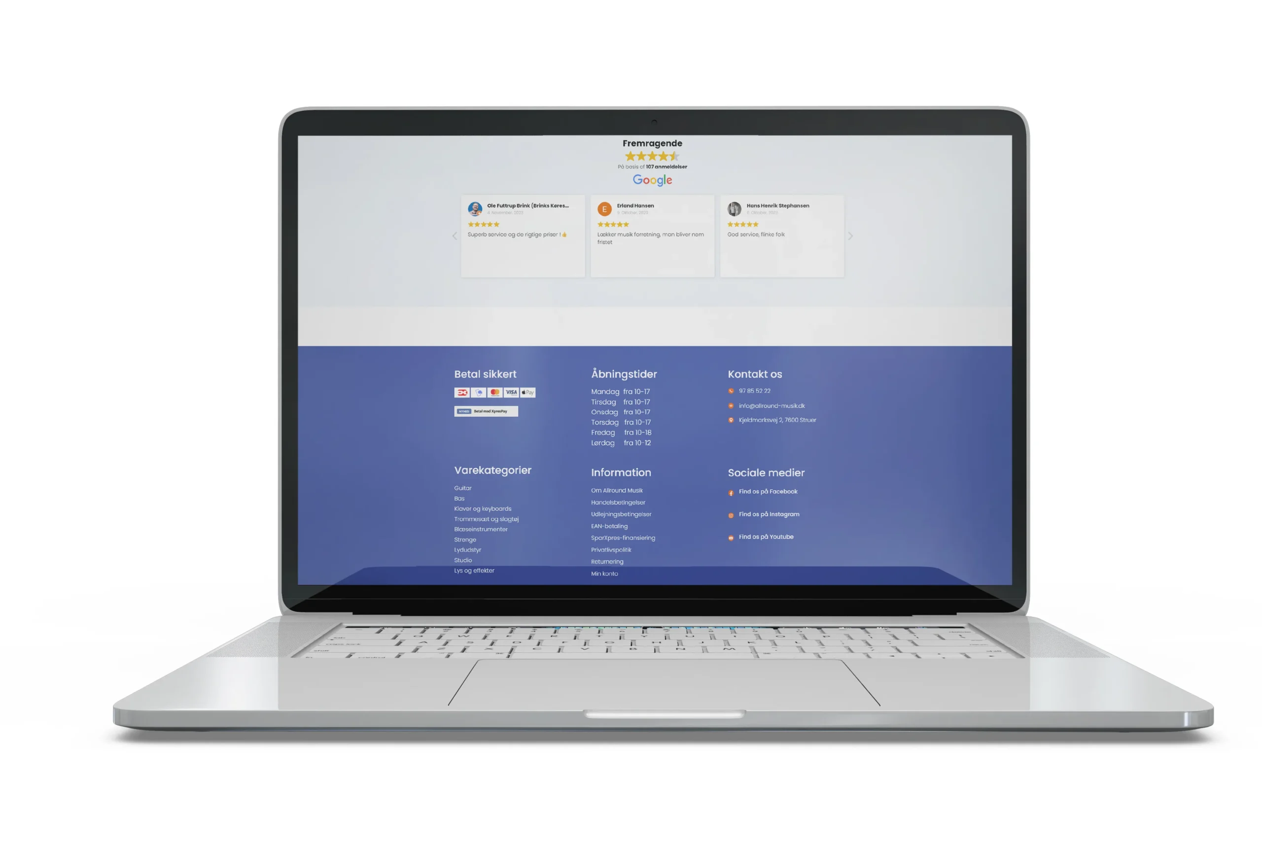 Allround - mockup