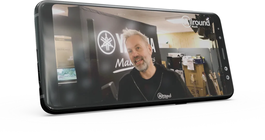 Video-mockup fra Demo-dag hos Allround Musik