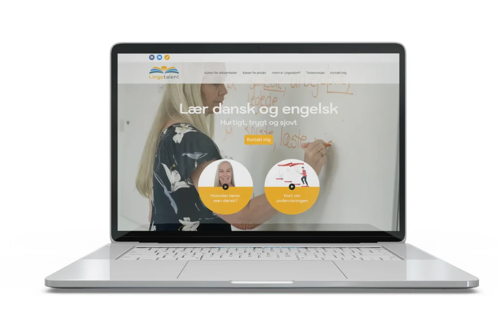 Lingotalent.dk - mockup