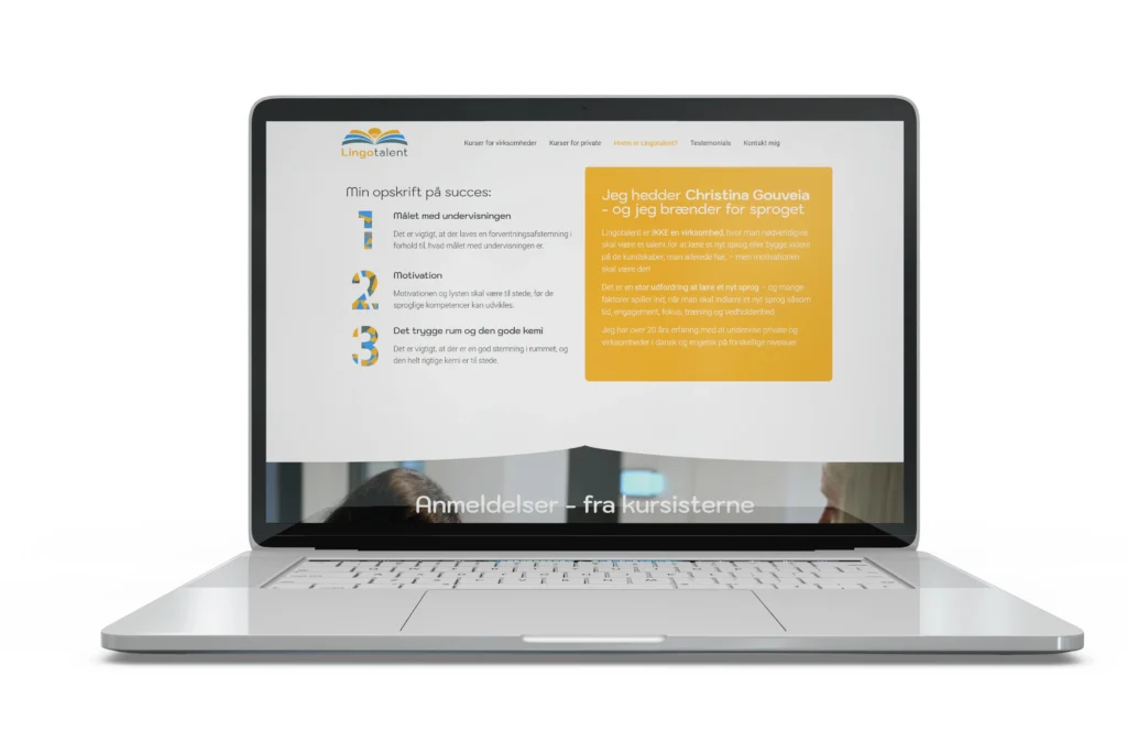 Lingotalent - mockup