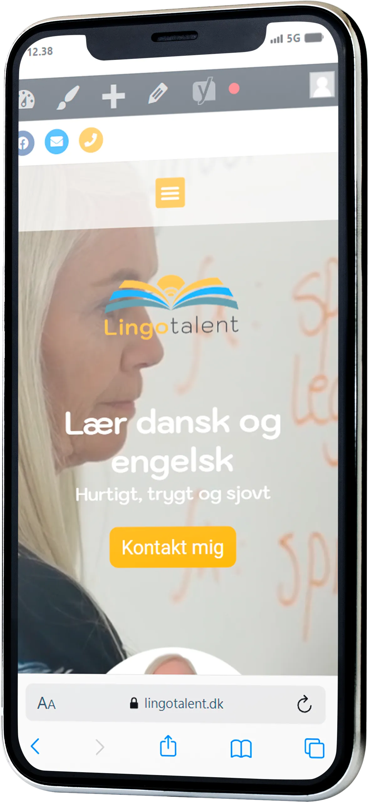 Lingotalen - mockup